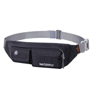 Water fly Black Waist Bag